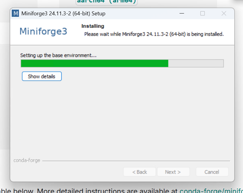Conda-Forge installer